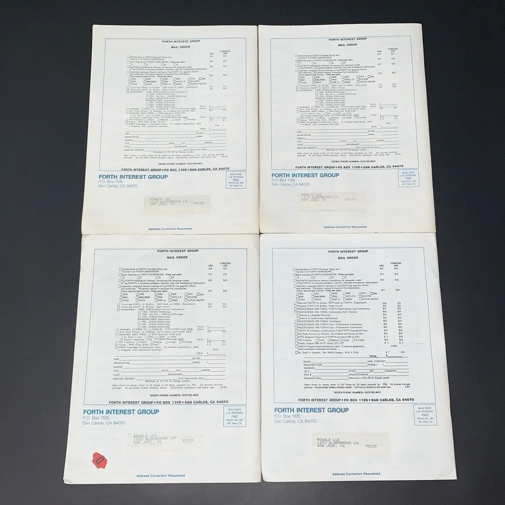 Vtg 1984 LMI IBM PC/Forth v3.1 OS Forth Dimensions Magazines, Diskettes & Manual